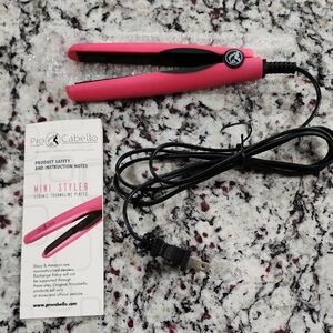 Pro Cabello Mini Styler Ceramic Tourmaline Plates. Pink.